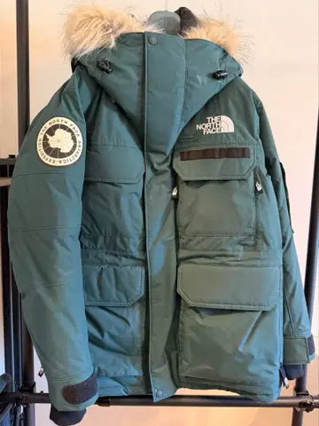 THE NORTH FACE 언터크티카 다크 그린 다운 자켓