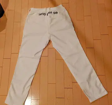 앤퍼시 and per se 화이트 방한 팬츠 사이즈 L