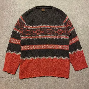 PHILL GREEN 90s 울 V넥 스웨터