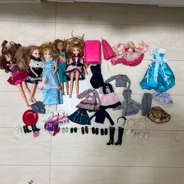 리카짱 인형 5체 세트와 의상 등 묶음 판매