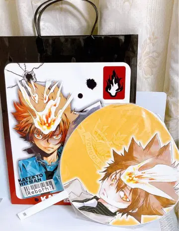 가정교사 히트맨 REBORN! 사와다 츠나요시 부채+종이 봉투