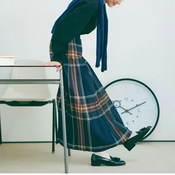 오닐 오브 더블린 올 플리츠 맥시 퀼트 스커트 93cm 10 사이즈