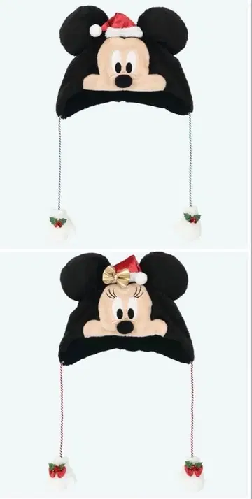 미키 미니 크리스마스 팬캡