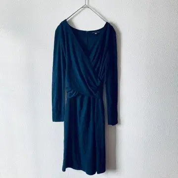 에스트네이션 원피스 다크 네이비 수험 학교 방문 졸업식 포멀