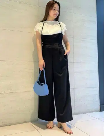 스나이델 SNIDEL 하이웨스트 살로펫 올인원