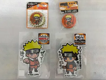 B-SIDE LABEL 나루토 스티커 마그넷 배지 4개 세트