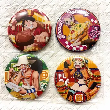 원피스 야라칸 캔뱃지 GOURMET 루피 보니 우솝 요크