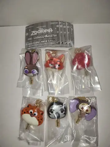 주토피아 아이스캔디 참 6종 컴플리트
