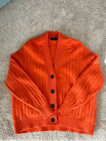 쉽스 오렌지 가디건 사이즈 F