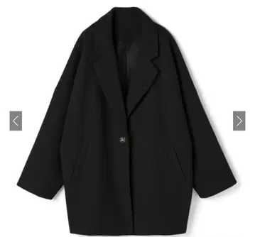 GRL 루즈 테일러드 코트 ze585 블랙