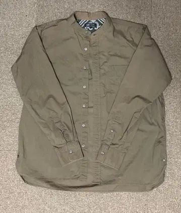 BEAMS 노카라 셔츠 긴팔 L 사이즈