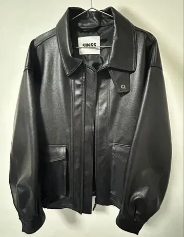 블랙 가죽 자켓 SINSS