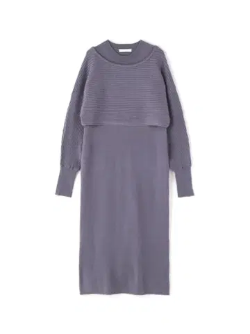 내로우 레이어드 니트 원피스 PROPORTION