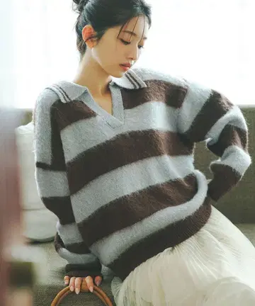 오버 사이즈 스키퍼 니트