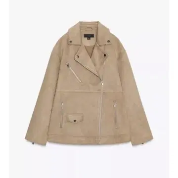 스웨이드풍 바이커 자켓