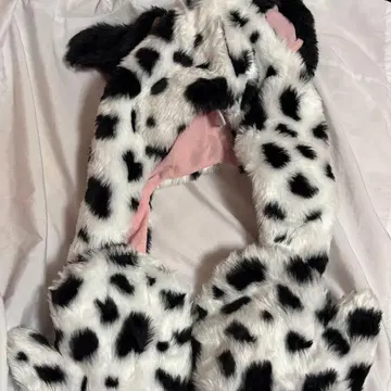 디즈니 101마리 강아지 팬캡 장갑 포함 머플러