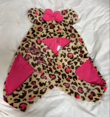 미니 레오파드 무늬 머플러 캡