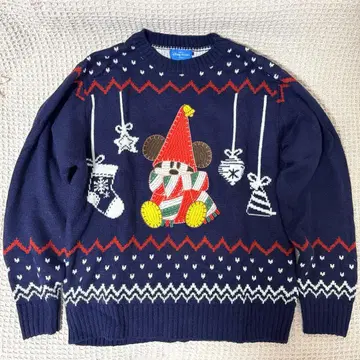 디즈니 리루린린 스웨터 파랑