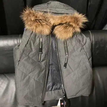 DOUBLE STANDARD 그레이 다운 자켓