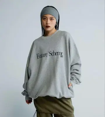 JEANASIS [ Les Fleurs ] 자수 로고 맨투맨 LS