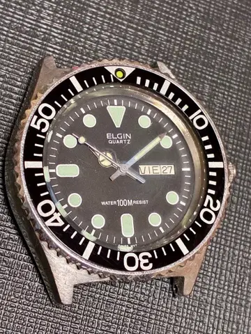 ELGIN 쿼츠 손목시계 100m 방수