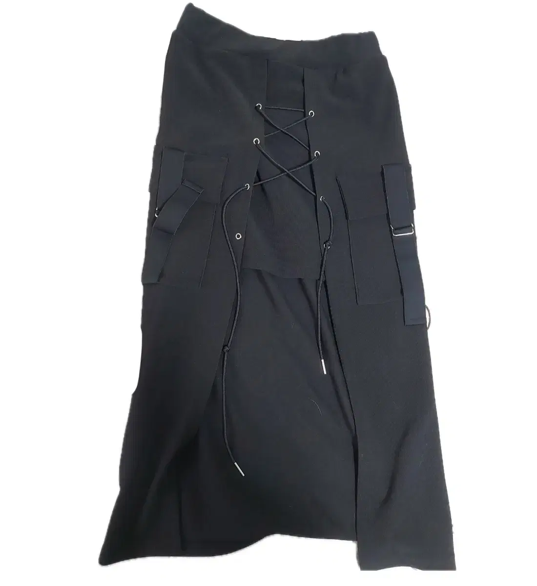 Vintage asymmetric layered skirt