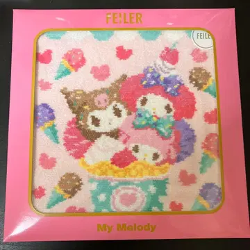 새상품 FEILER 페이러 산리오 콜라보 마이멜로디 쿠로미 피아노