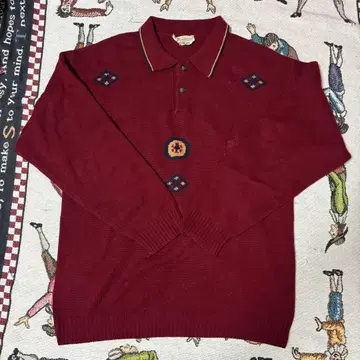 70s a.testoni cashimere knit polo shirts