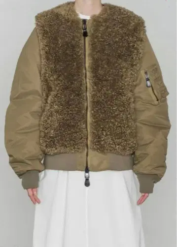 HYKE FAUX SHEARLING TYPE MA-1