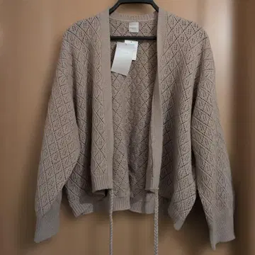 TSUHARU by 사만사 모스모스2 레이스 짜임 긴팔 가디건