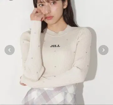 JILL by JILL STUART 비쥬 컴팩트 로고 니트