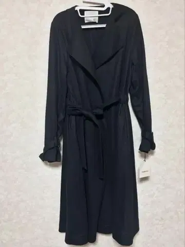 Andemiu 새상품, 택 포함 리본 묶는 코트