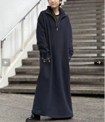 AP STUDIO 하프 지퍼 맨투맨 드레스