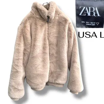 몇 번 착용 안 한 새상품급 ZARA 자라 퍼 봄버 자켓 size L