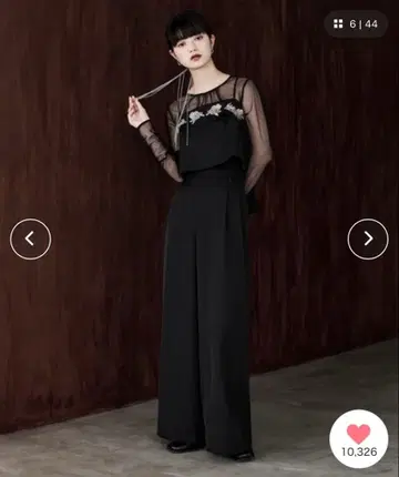 3 piece 리본 뷔스티에 & 턱 와이드 팬츠 셋업