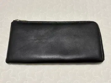 kawa-kawa L자 지퍼 장지갑 블랙 일본제
