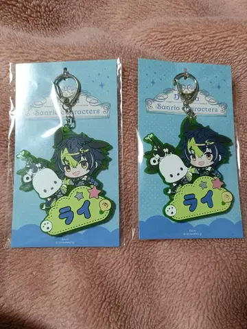 니지산지 산리오 콜라보 이나미 라이 포차코 러버 키링 2개