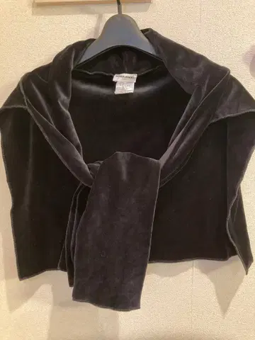 SONIA RIKIEL 소니아 리키엘 벨로아 숄더풍 스톨 블랙 와펜