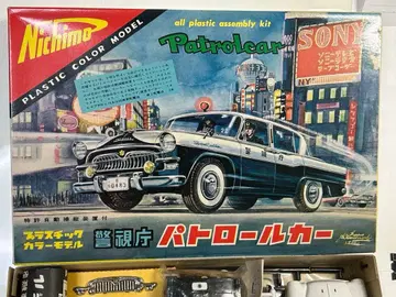 귀중 60년 이상 전 니치모 철제 혼합 프라모델 경시청 패트롤카 토요펫
