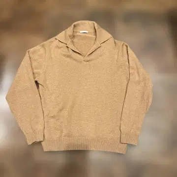 UNITEDARROWS 카멜 100% 스키퍼 니트 XL