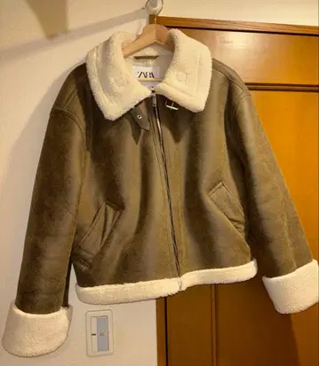 ZARA 브라운 무스탕 자켓 보아 포함