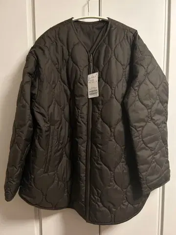 새상품 2way 퀼팅 블루종 브라운 FRAMeWORK 프레임워크