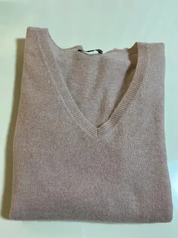 Theory 더스티 핑크 V넥 스웨터 S