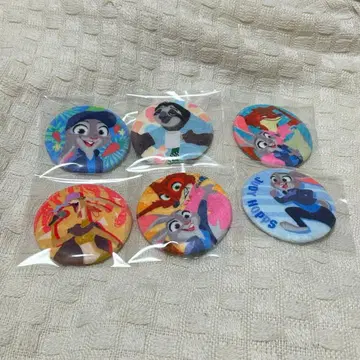 주토피아2 블라인드 복슬복슬 캔뱃지 6종류만 [ 12종류 중 ]