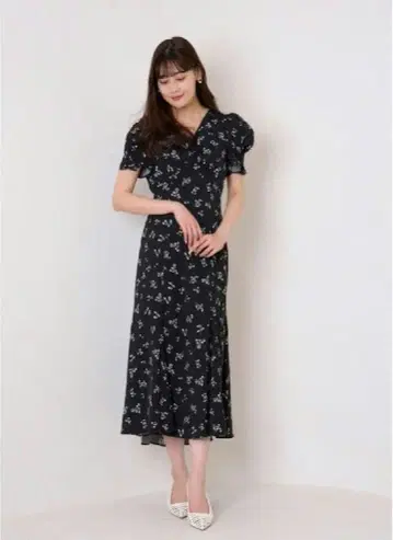 Herlipto Muguet-Printed Mermaid Dress