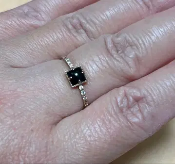 아가트 스퀘어 컷 반지