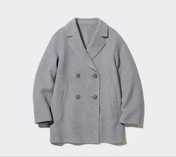 UNIQLO 더블 페이스 숏코트 그레이 3XL 사이즈