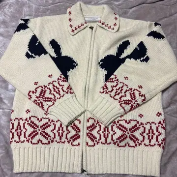 풀 집업 니트 자켓 by rokh 내추럴