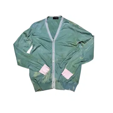 존스메들리 코튼 가디건 타이다이 리메이크 그런지 그린