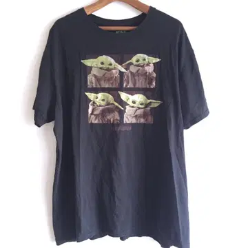 만다 로리안 Grogu 티셔츠 블랙 XL Grogu